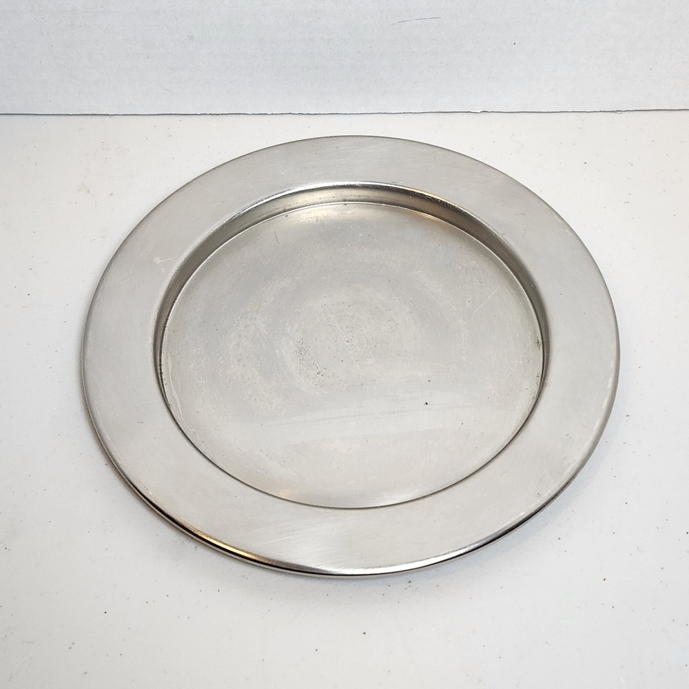 Vintage F B Rogers Provincetown Pewterlite Silver Plate 8.5" Round Tray